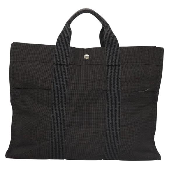 Hermès Herline Grey Canvas tote - Picture 1 of 10